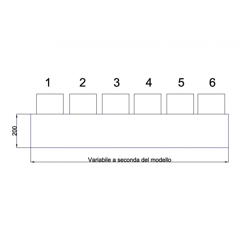 Plenum macchina 6 stacchi