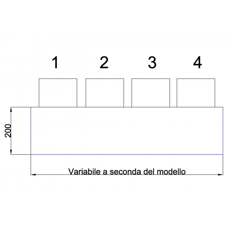 Plenum macchina Madel 4 stacchi