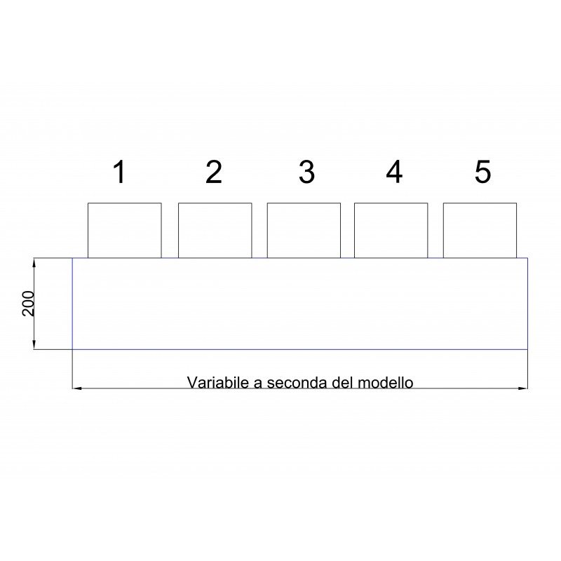 Plenum macchina Madel 5 stacchi