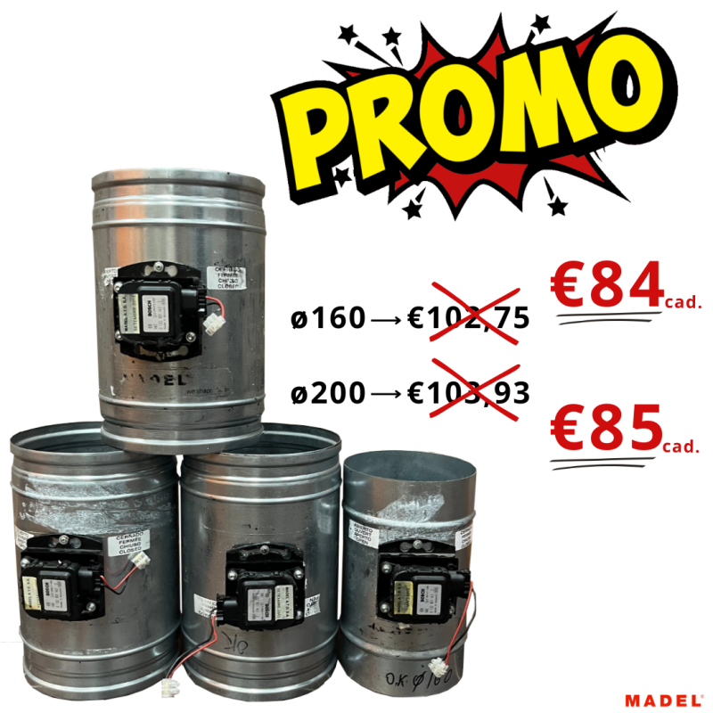PROMO - Serranda motorizzata per canale circolare ZC